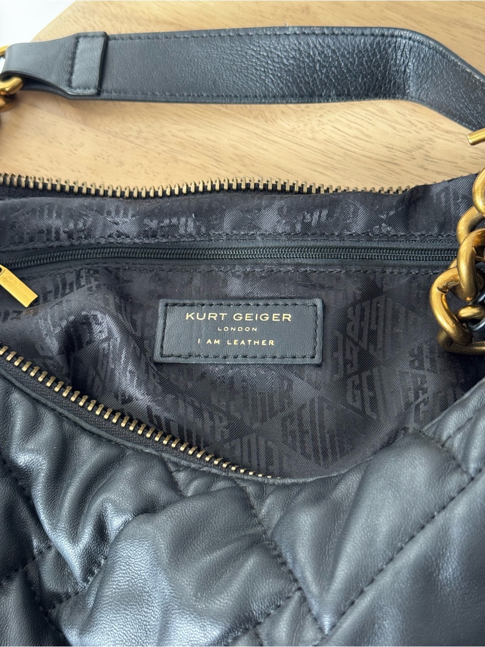 Kurt Geiger | London Kensington Soft Quilted Leather Hobo Bag - Picture 10 of 12